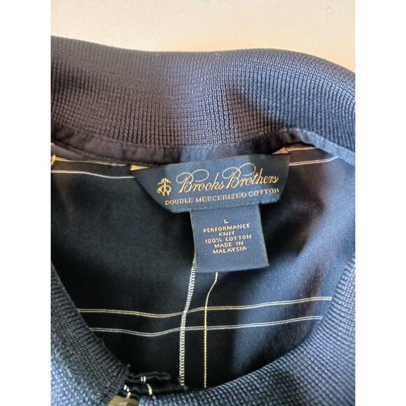 Brooks Brothers Navy Polo Dress Shirt Size Large - Picture 4 of 5